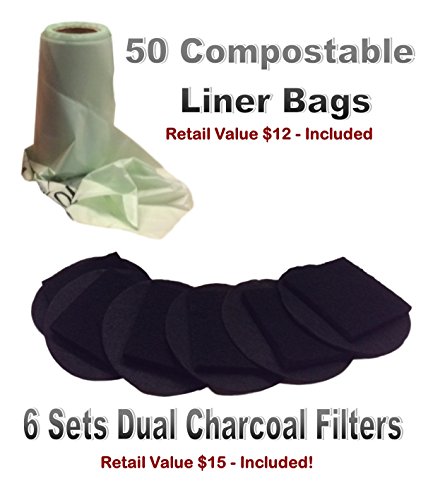 Large Copper Kitchen Compost Pail for Homesteading