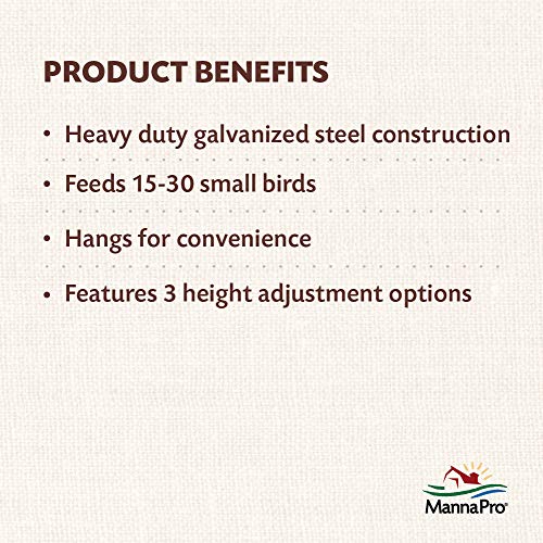 Galvanized Hanging Poultry Feeder, 15 lbs by Harris Farms