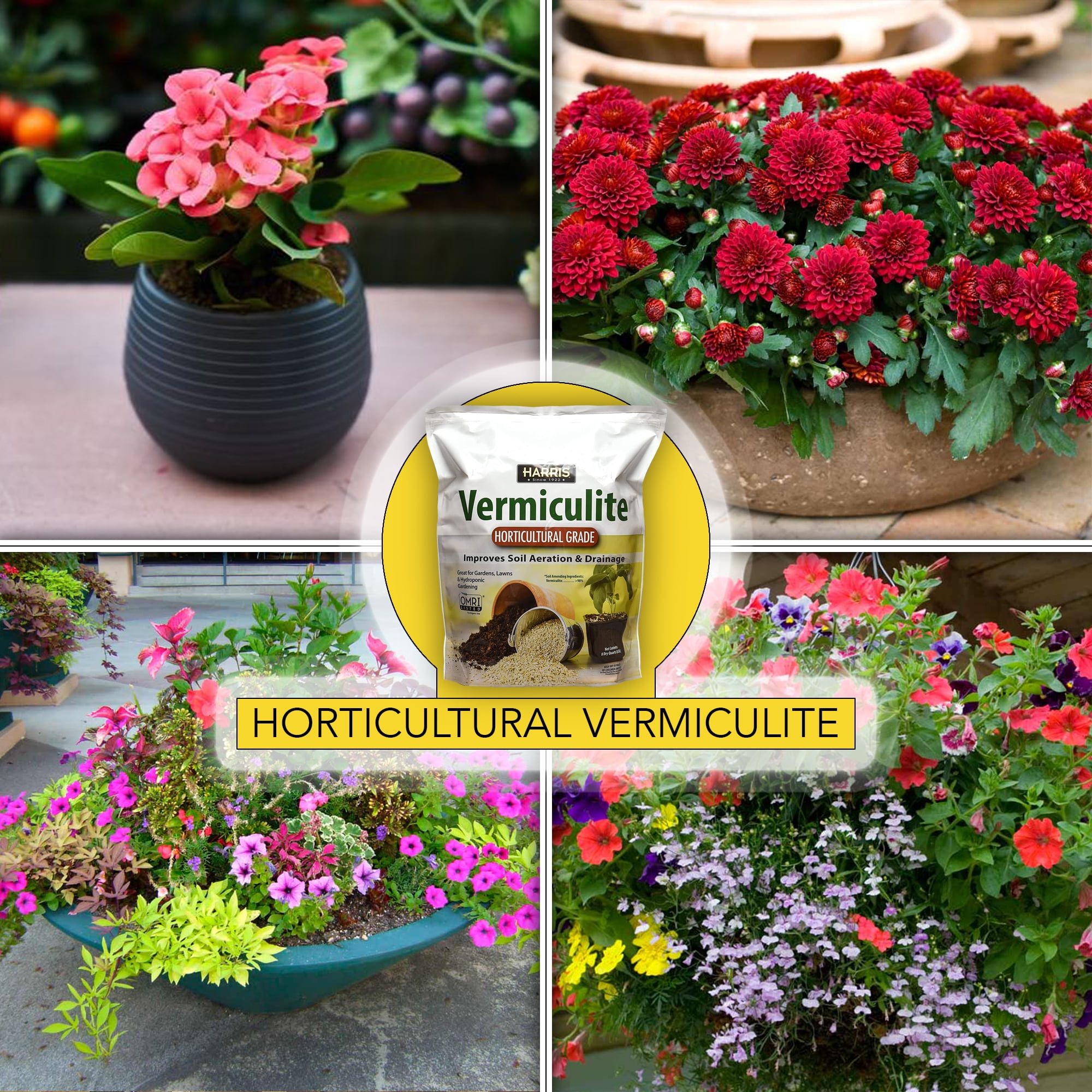 Harris Horticultural Vermiculite for Soil Aeration, 8qt