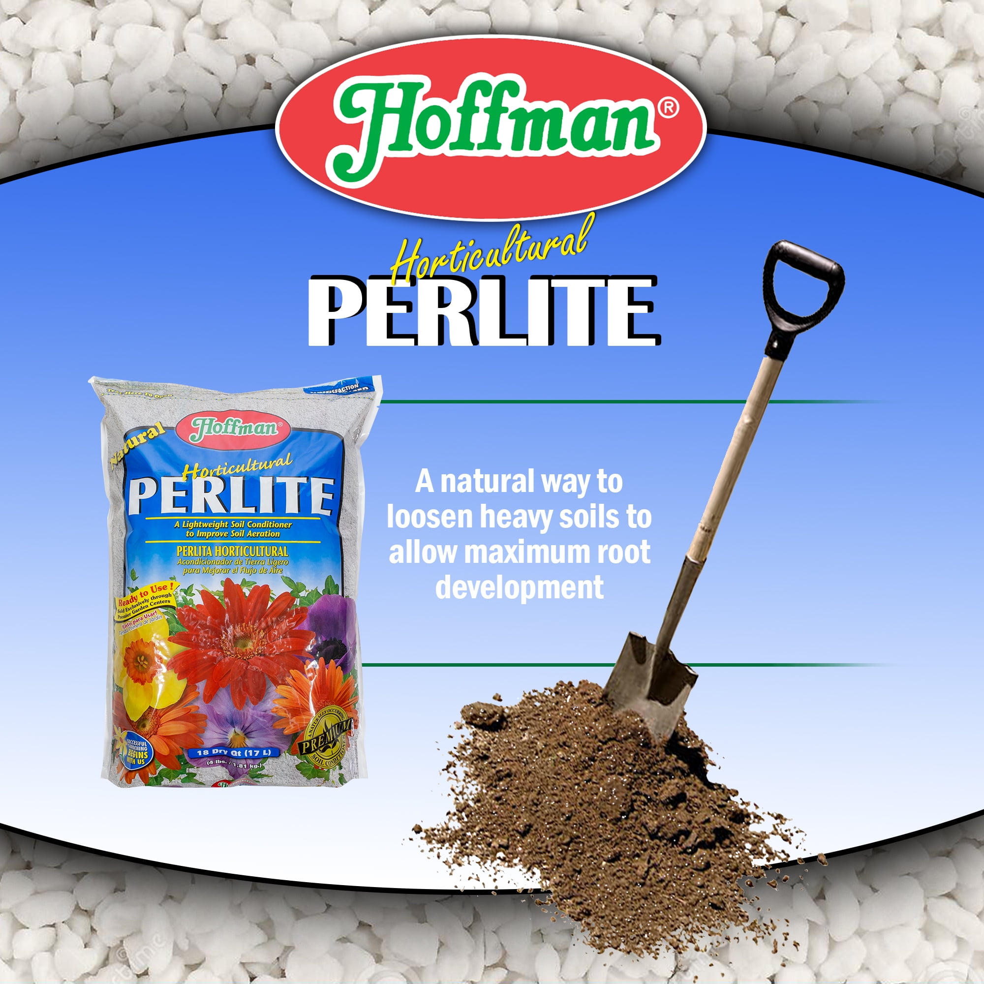 Hoffman 16504 Horticultural Perlite Soil Conditioner, 18 Quarts