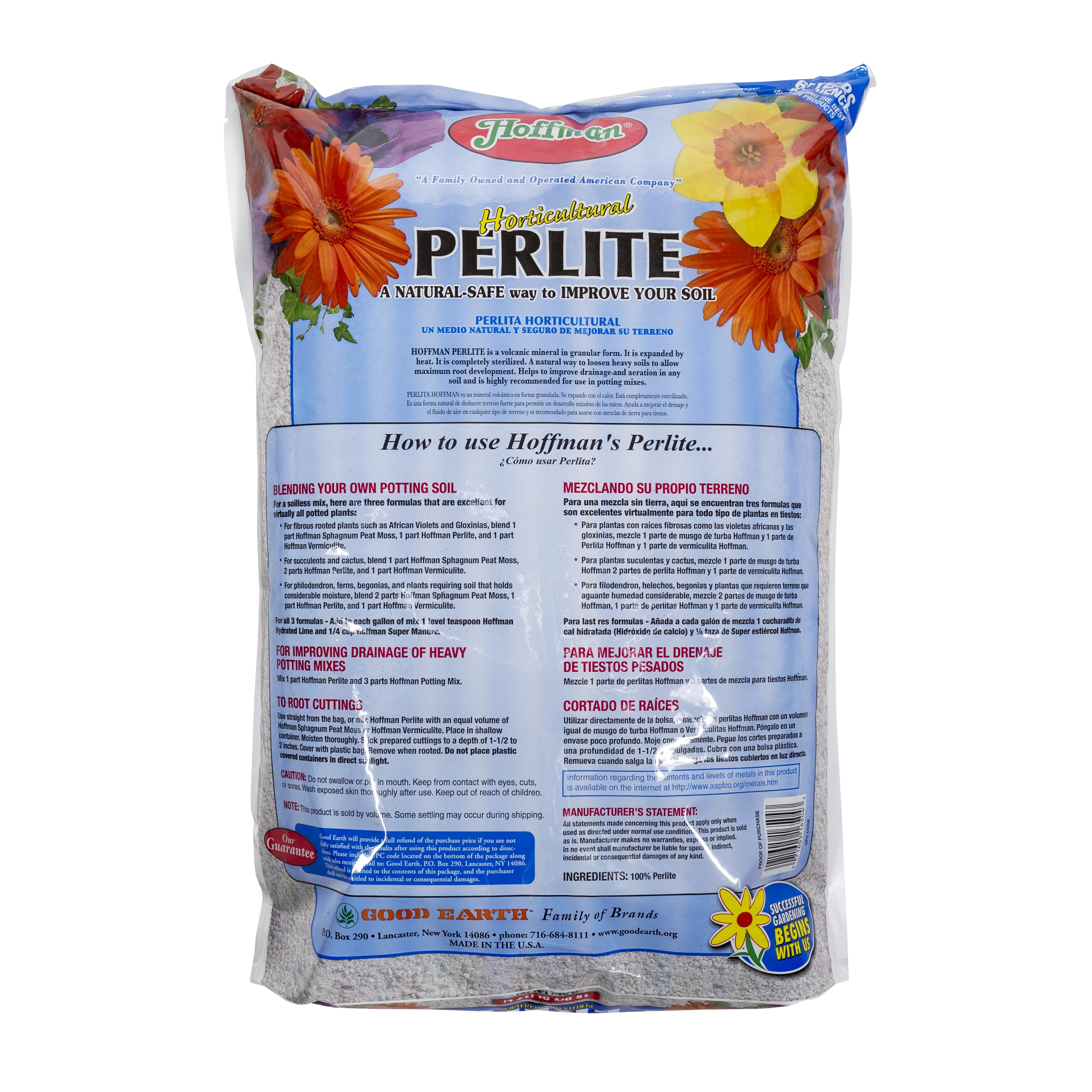 Hoffman 16504 Horticultural Perlite Soil Conditioner, 18 Quarts