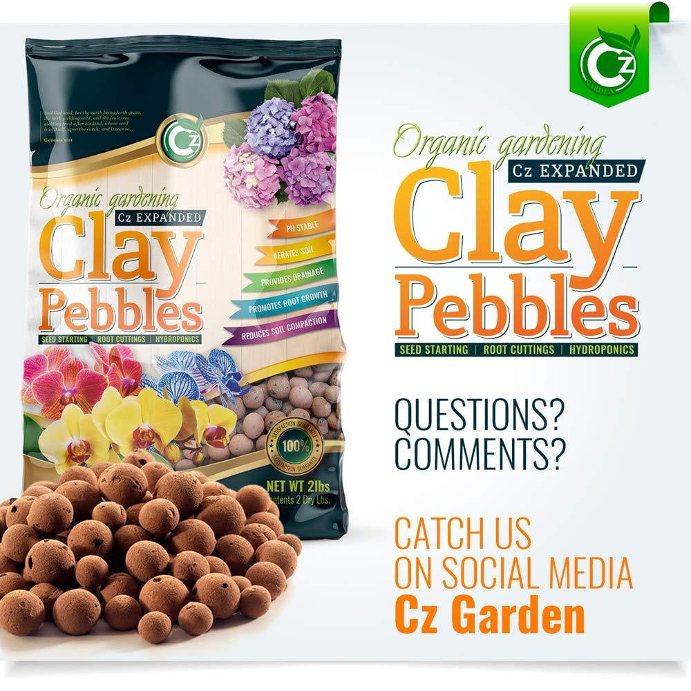 2LB Organic Clay Pebbles for Hydroponic Growing System