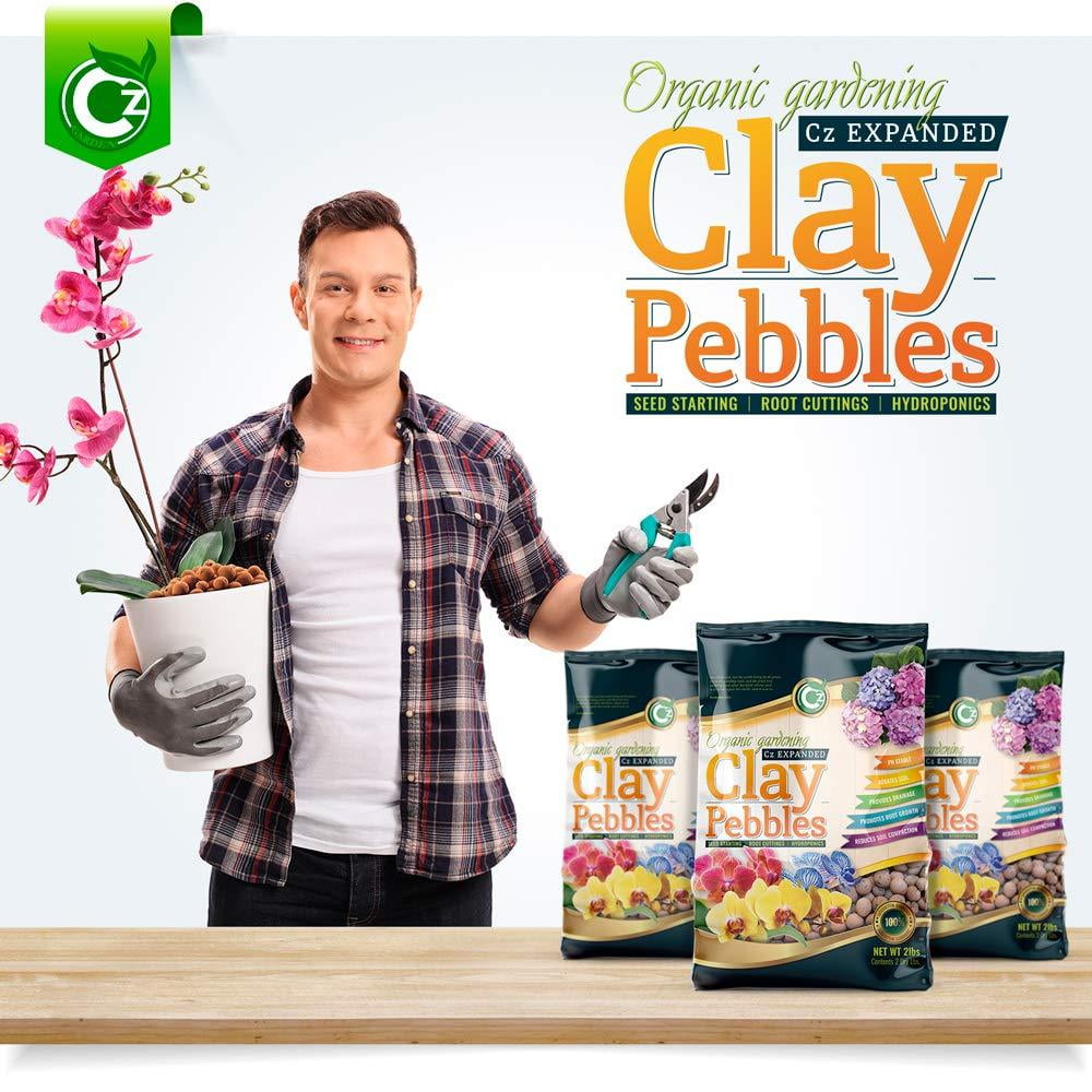2LB Organic Clay Pebbles for Hydroponic Growing System