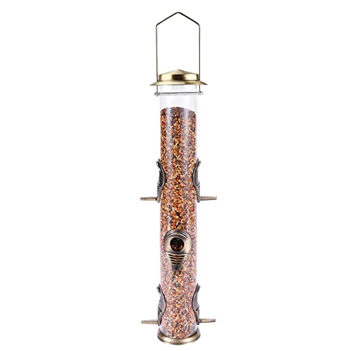 Metal Tube Bird Feeders – 6 Ports, Attract Birds