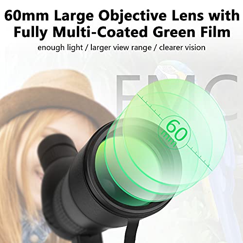 HUICOCY Bird Watching Spotting Scope, 20-60x60mm Zoom