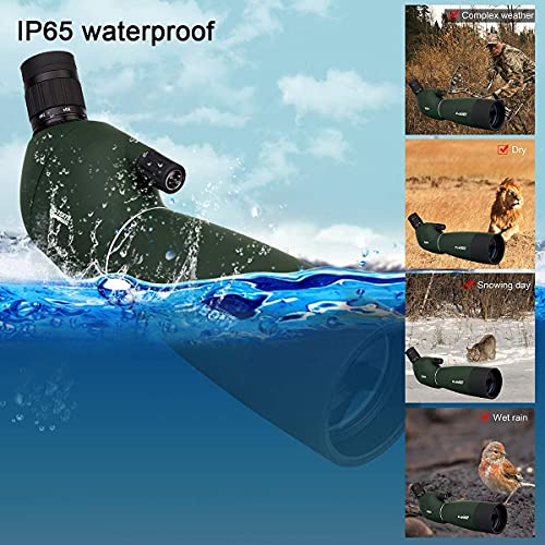 SVBONY SV28 Spotting Scope with Tripod, Phone Adapter