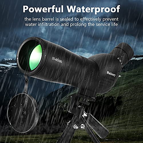 HUICOCY Bird Watching Spotting Scope, 20-60x60mm Zoom