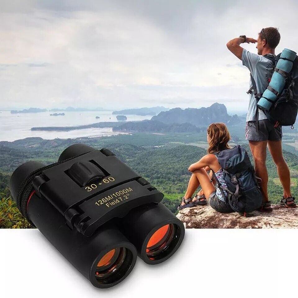 Compact Folding Bird Watching Binoculars, 30x60 Zoom