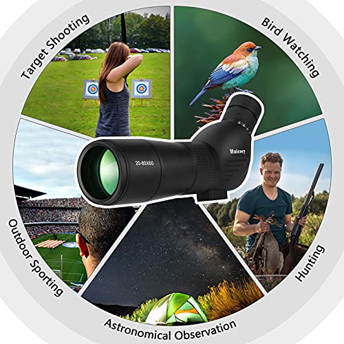 HUICOCY Bird Watching Spotting Scope, 20-60x60mm Zoom