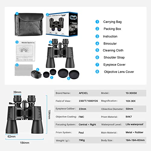 High Power Zoom Binoculars for Bird Watching
