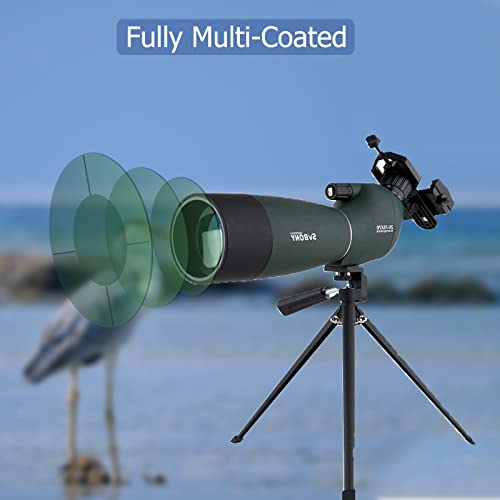 SVBONY SV28 Spotting Scope with Tripod, Phone Adapter