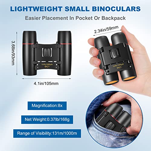 Compact Waterproof Binoculars for Bird Watching & Travel