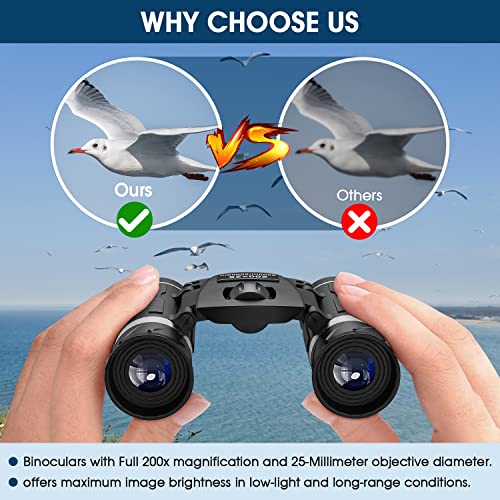 Compact Waterproof Binoculars for Bird Watching, Hunting, Concert