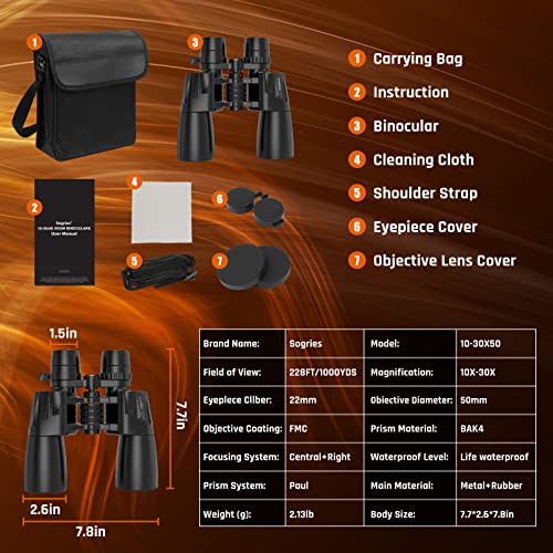 High Powered Zoom Binoculars for Bird Watchers