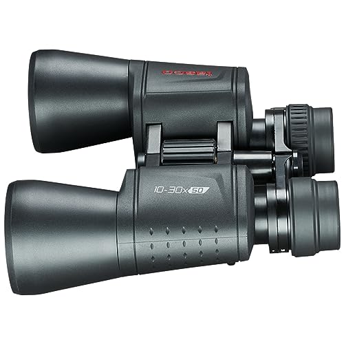 TASCO Essentials Binoculars, 10-30x50mm - Black