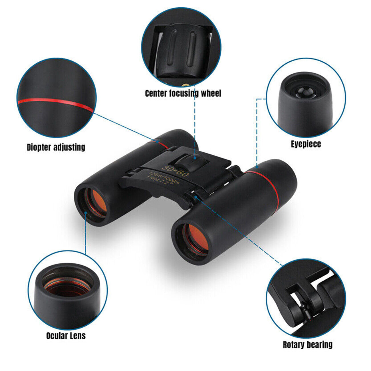 Compact Folding Binoculars for Bird Watching