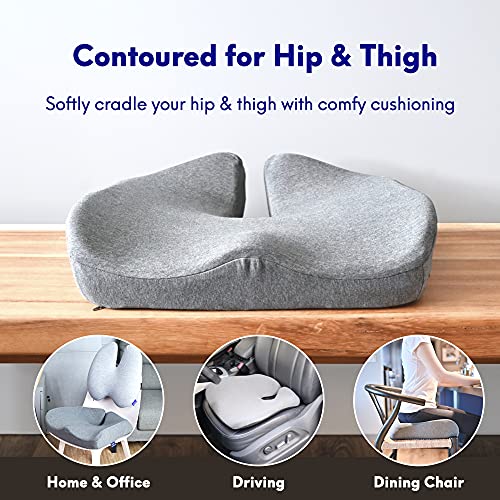 Ergonomic Pressure Relief Seat Cushion for Long Sitting