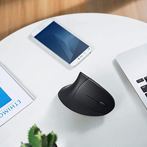 Anker Wireless Vertical Ergonomic Optical Mouse - Black