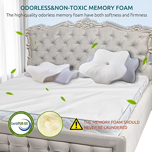 Ergonomic Memory Foam Cervical Pillow - Queen Size