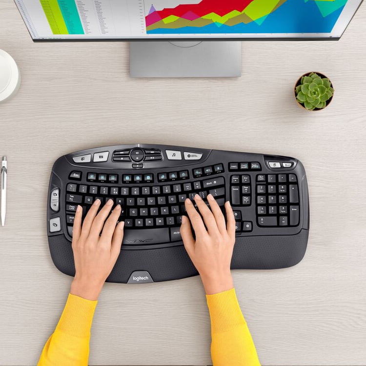 Logitech Wireless Ergonomic Keyboard & Mouse Set