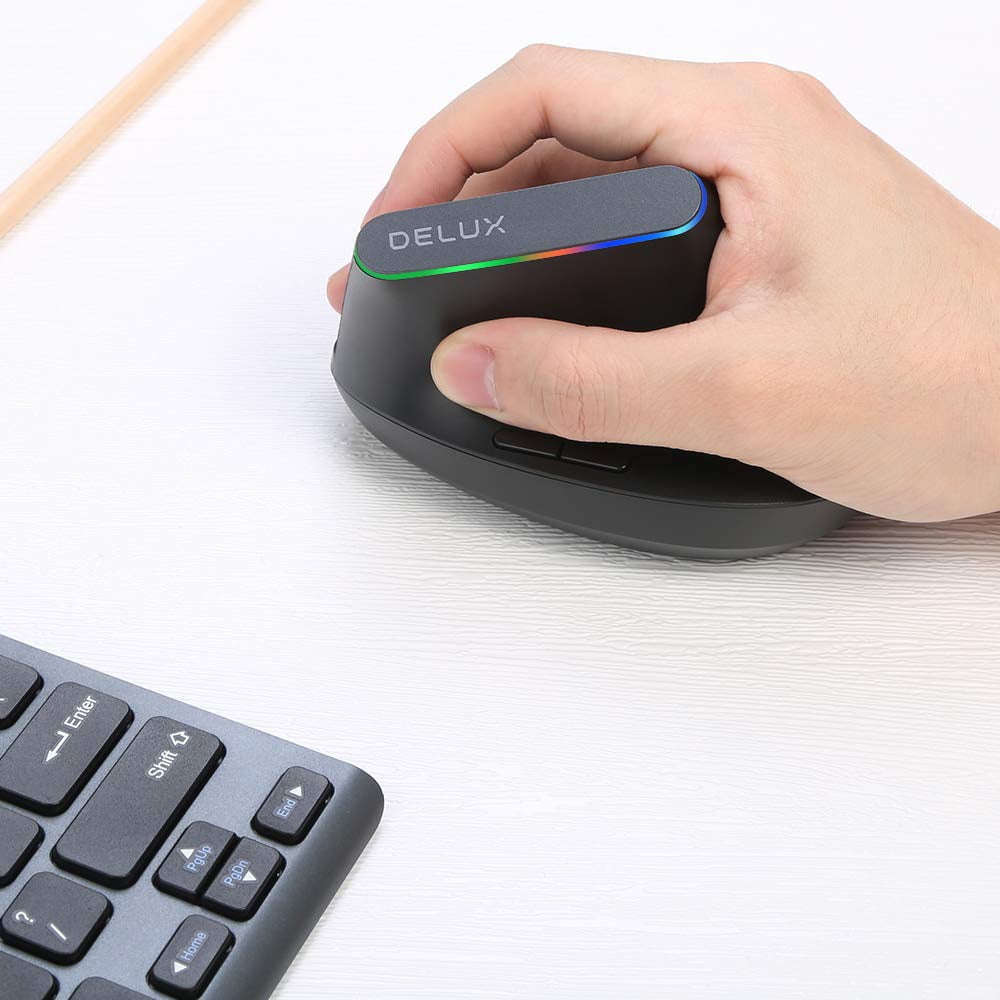 Wireless Split Keyboard with Vertical Mouse Combo