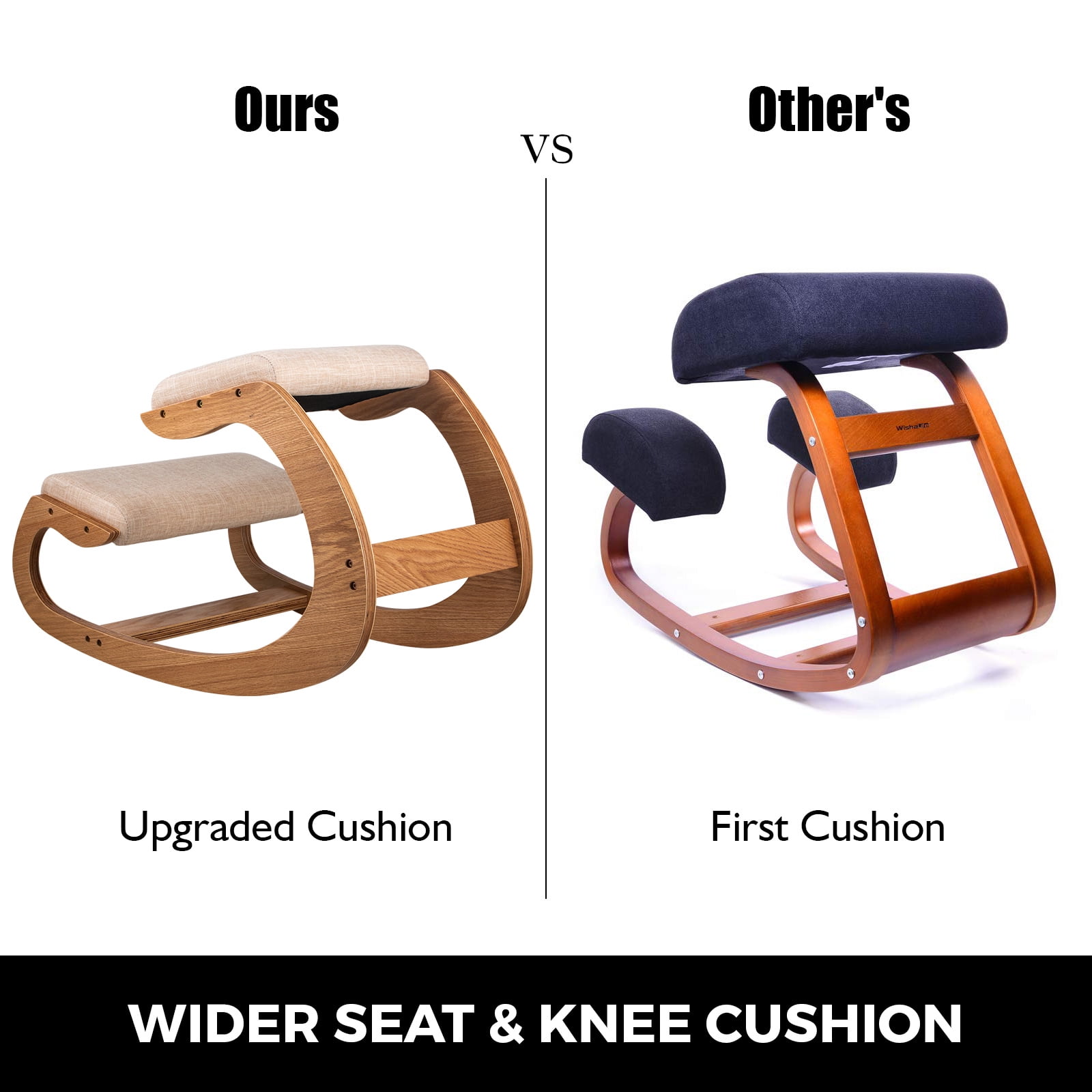 Heavy-duty Ergonomic Kneeling Chair for Better Posture