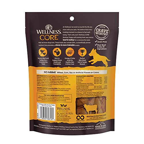 Poodle Puppy Soft Training Treats, Grain-Free, Beef & Turkey, 5oz