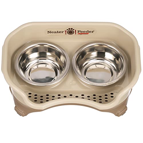 Poodle Dog Neater Feeder - Stainless Steel Bowls