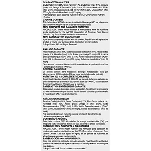 Royal Canin Adult Poodle Dog Food, 2.5 lb