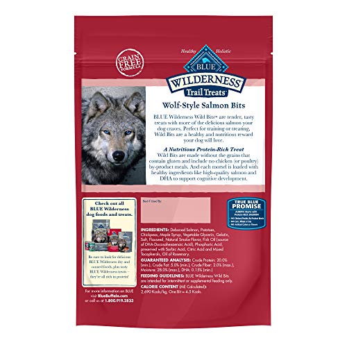 Poodle Dog Training Treats: Blue Buffalo Wilderness Salmon Bits