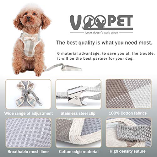 Poodle Padded Mesh Front Harness with Leash