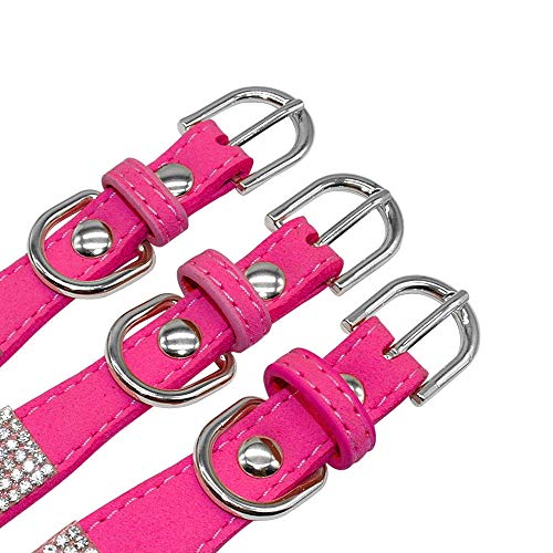 Sparkling Rhinestone Poodle Dog Collar and Leash Set