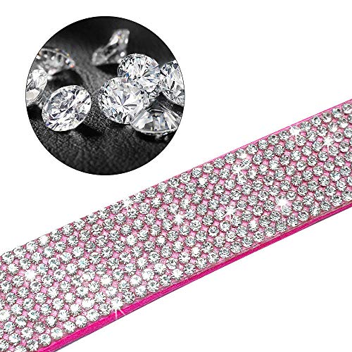 Sparkling Rhinestone Poodle Dog Collar and Leash Set