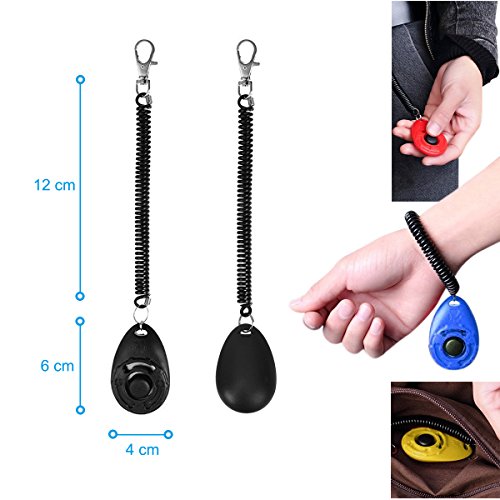 Poodle Dog Clicker Set - 4 Multicolor Training Clickers