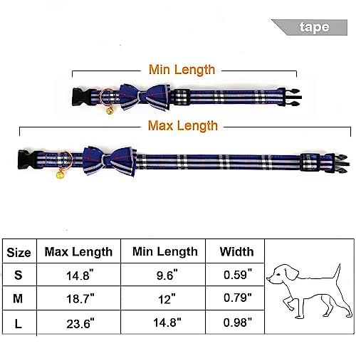 Yizepet Dog Collar: Stylish Adjustable Bow Tie for Poodles