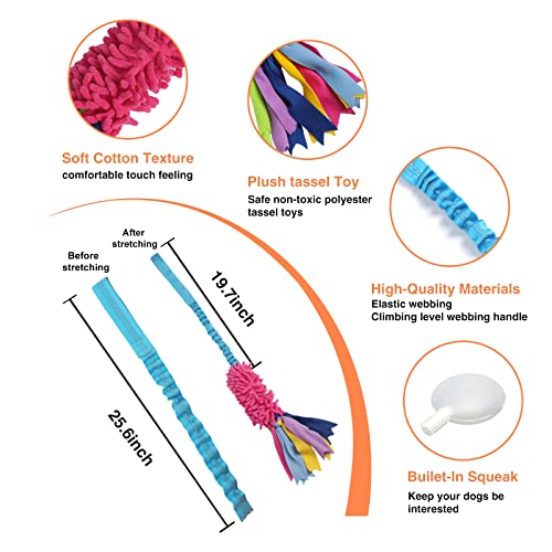 Strong Squeaky Dog Tug Toy - Ideal for Aggressive Chewers