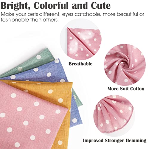 Cute Dog Bandanas - Soft Cotton Scarfs for Poodles