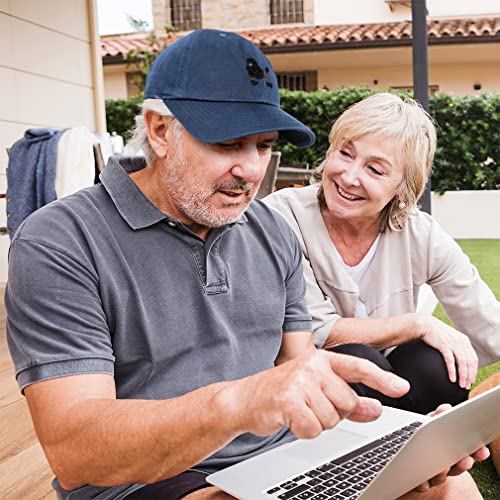 Poodle Black Embroidered Baseball Cap for Men & Women