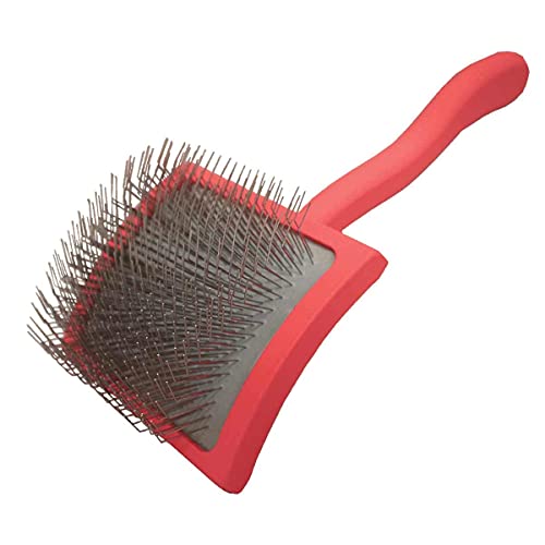 Large Coral Poodle Slicker Brush by Chris Christensen