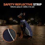 Waterproof Winter Dog Jacket for Standard Poodle (Navy)