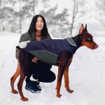 Waterproof Winter Dog Jacket for Standard Poodle (Navy)