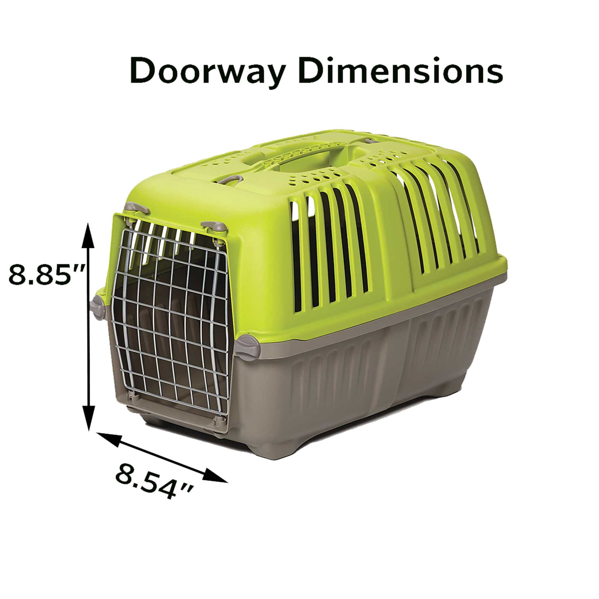 Green Hard-Sided Carrier for Bengal Cats
