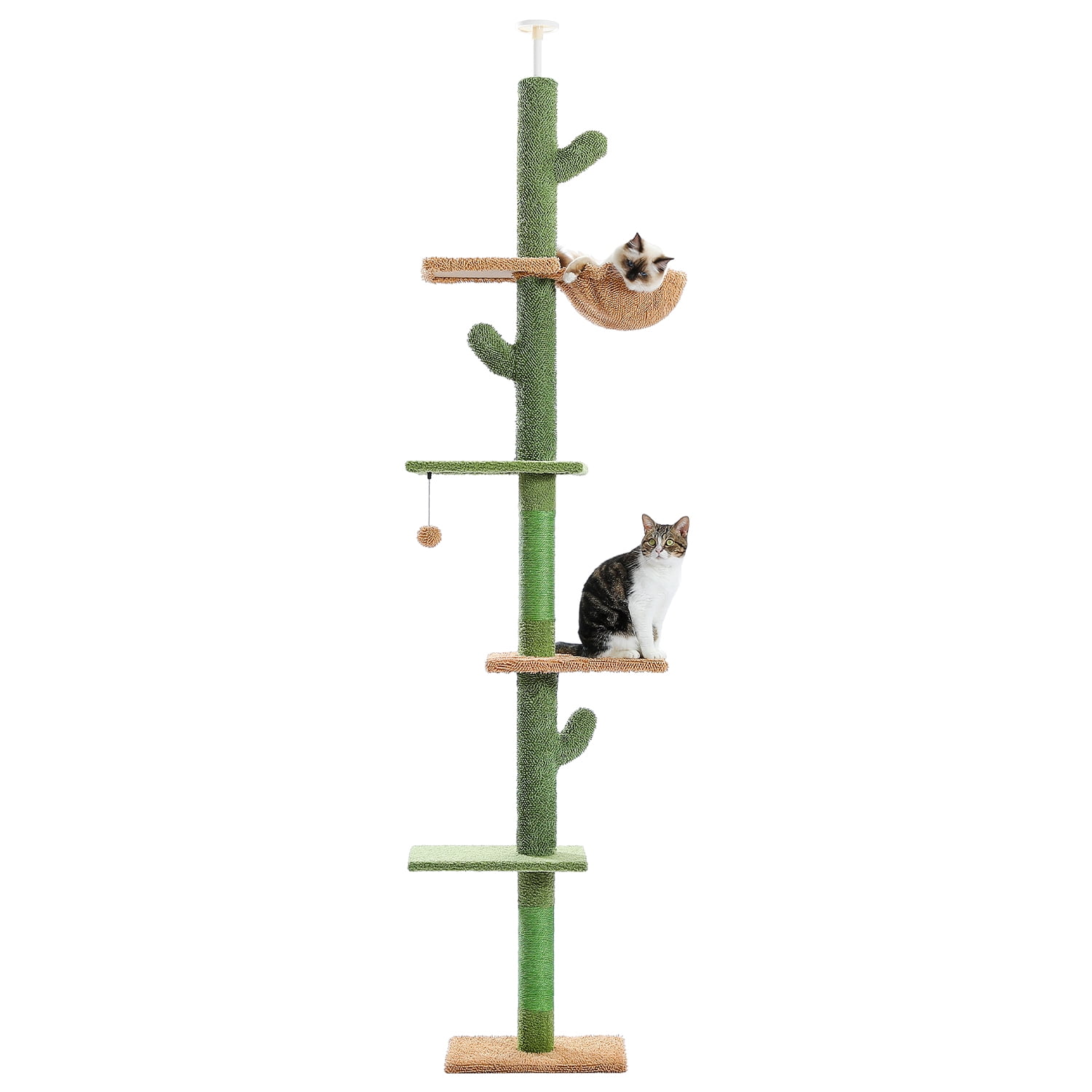 Green Cactus Cat Tower for Indoor Cats