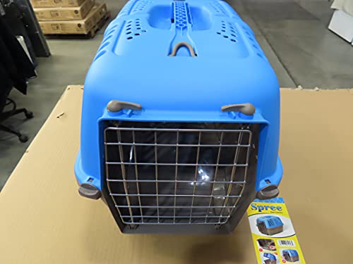 Blue Hard-Sided Pet Carrier for Tiny Breeds