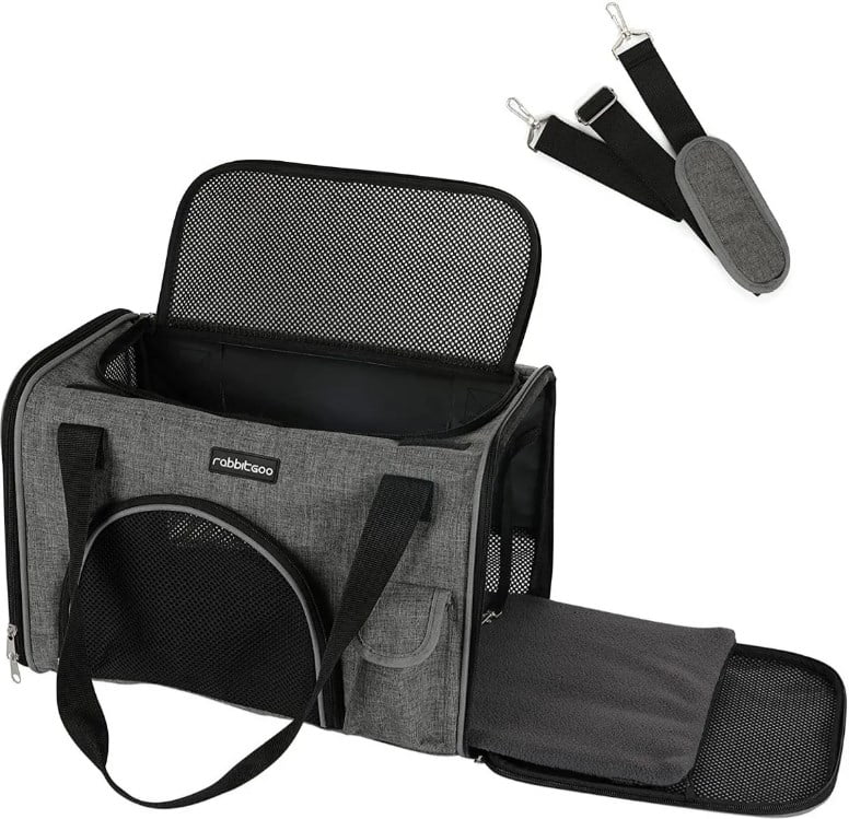 Soft-Sided Cat Carrier with 4 Doors