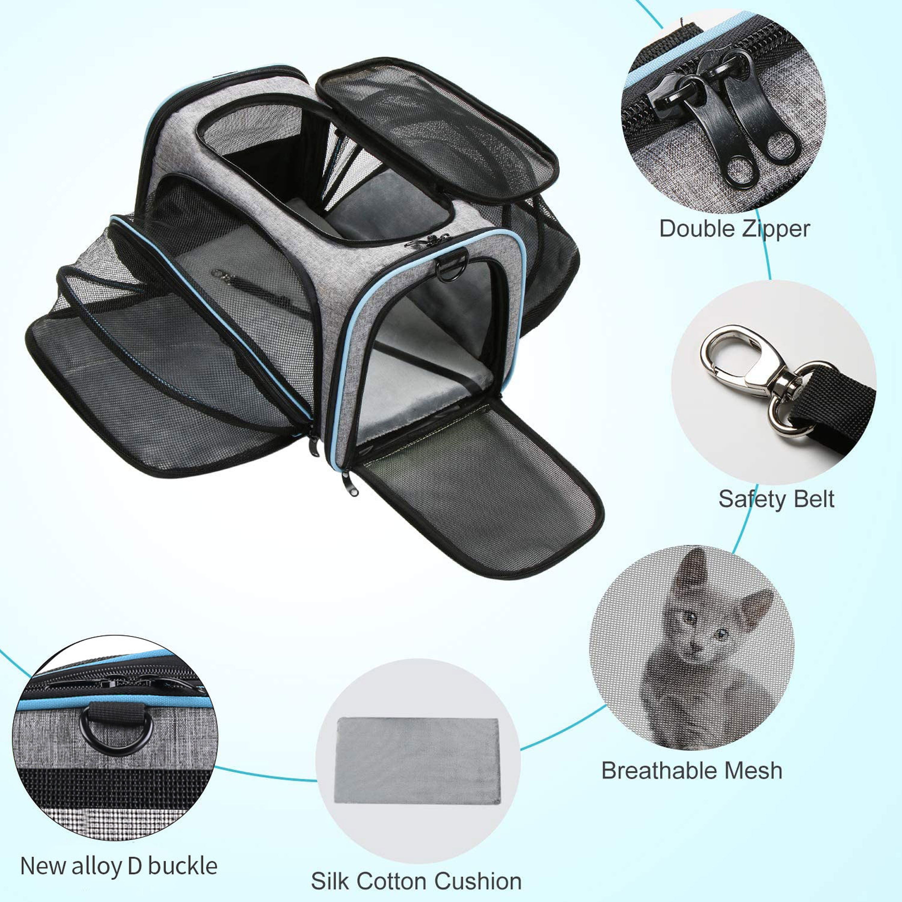 Airline Approved Large Soft Cat Carrier