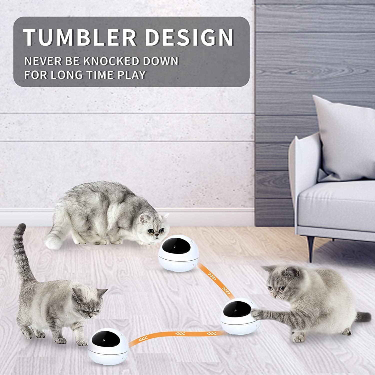 Automatic Bengal Cat Laser Toy with Feather