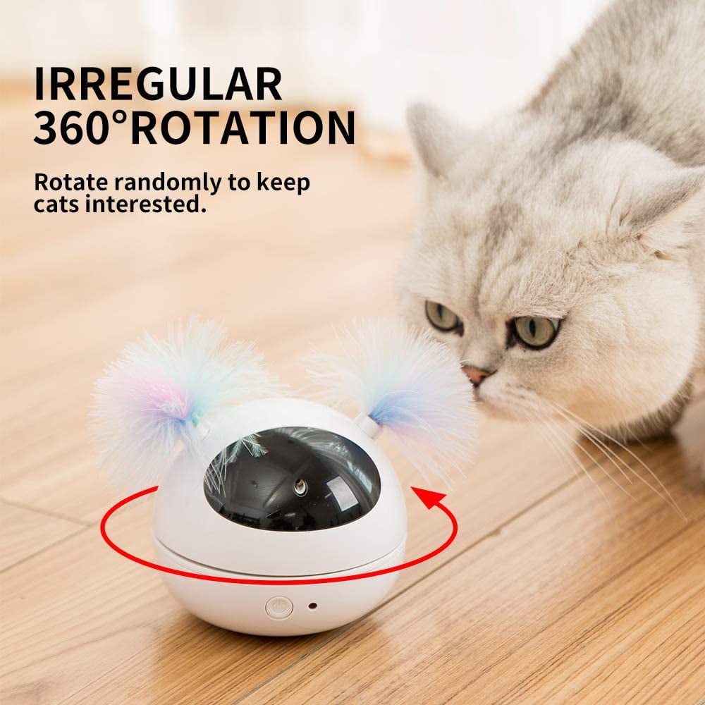 Automatic Bengal Cat Laser Toy with Feather