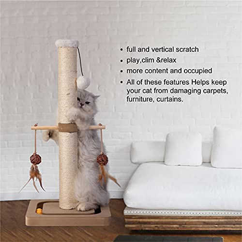 Premium Bengal Cat Scratching Post & Toy Combo