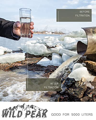 Wild Peak Outdoor Tactical Water Filter Pump